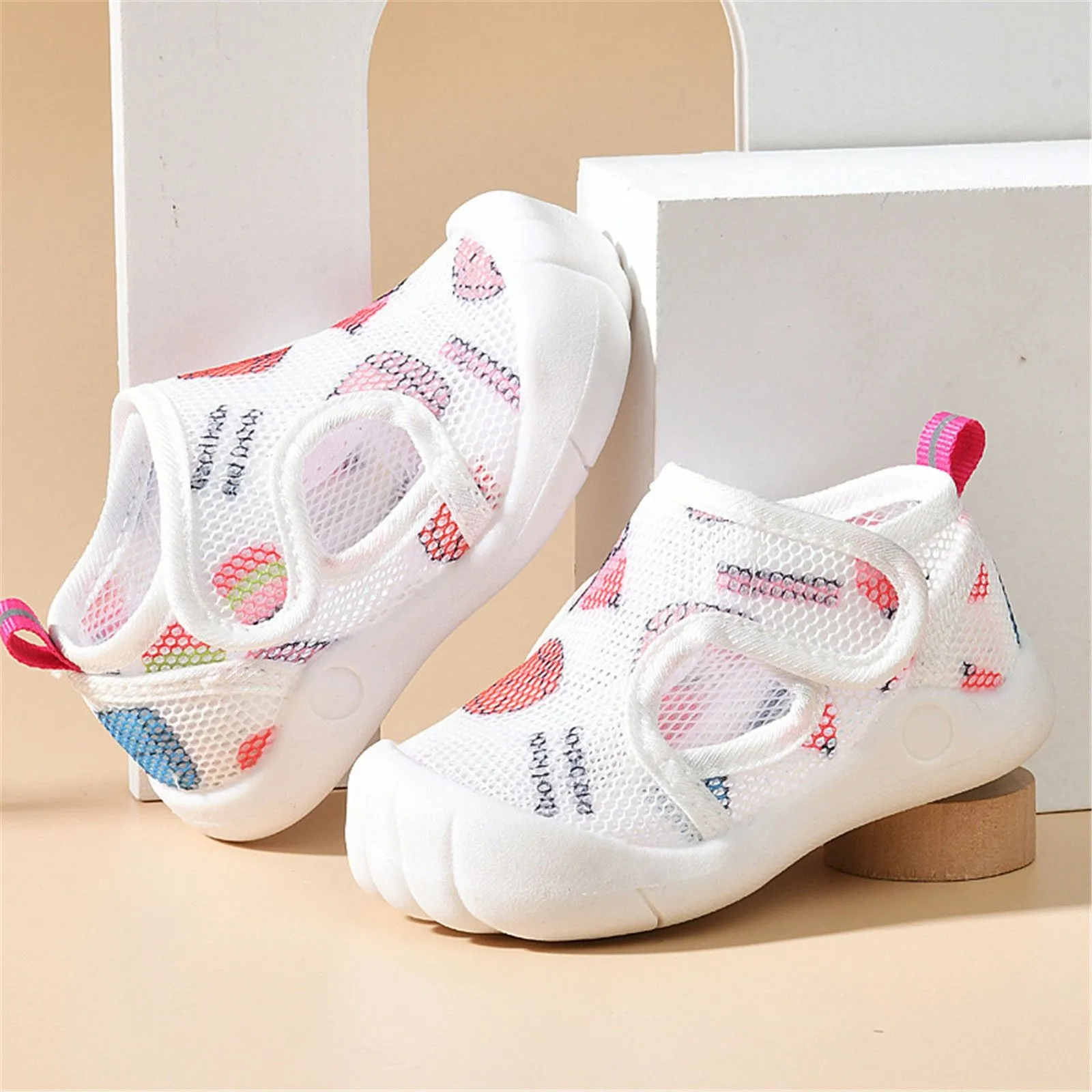 

Summer Breathable Air Mesh Kids Sandals 1-4T Baby Unisex Casual Shoes Anti-slip Soft Sole First Walkers Infant Lightweight Shoes