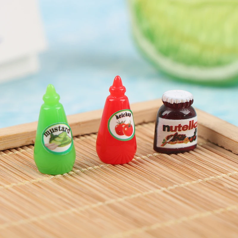 3Pcs Dollhouse Miniature Simulation Ketchup Fruit Sauce Mustard Kitchen Seasoning Bottle Model For Doll House Decor Toys
3Pcs Dollhouse Miniature Simulation Ketchup Fruit Sauce Mustard Kitchen Seasoning Bottle Model For Doll House Decor Toys