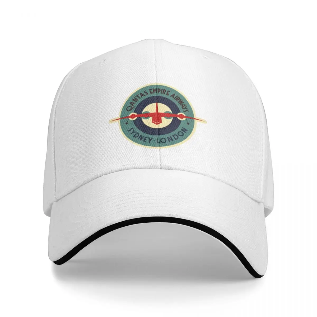 

Vintage Qantas Sydney - London Australian Airline Cap Baseball Cap dropshipping Luxury cap cap for men Women's