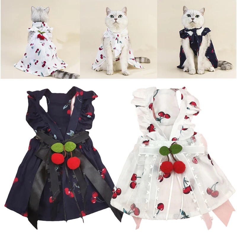New Ins Cherry Pet Clothes Dog Wedding Dress Meow Skirt Dress Pet Clothing Gift Bow Tie Designer Dog Clothes
New Ins Cherry Pet Clothes Dog Wedding Dress Meow Skirt Dress Pet Clothing Gift Bow Tie Designer Dog Clothes