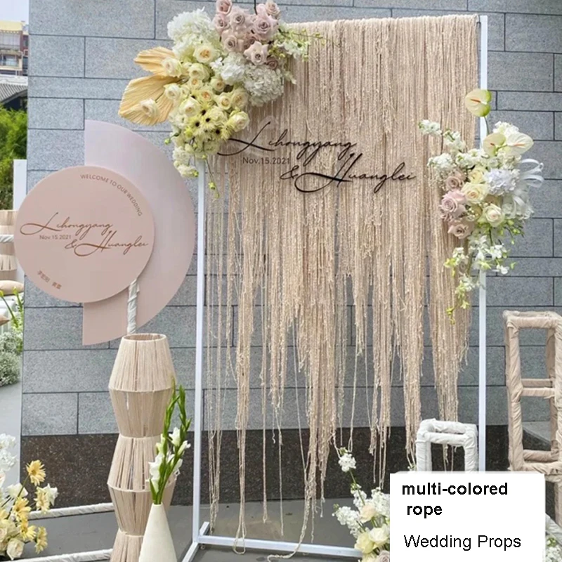 Wedding Props 100 Meters Color Rope Wrapped Cotton Rope Wedding Arch Decor Hall Stage Decoration Woolen Rope Hotel Window Layout
Wedding Props 100 Meters Color Rope Wrapped Cotton Rope Wedding Arch Decor Hall Stage Decoration Woolen Rope Hotel Window Layout