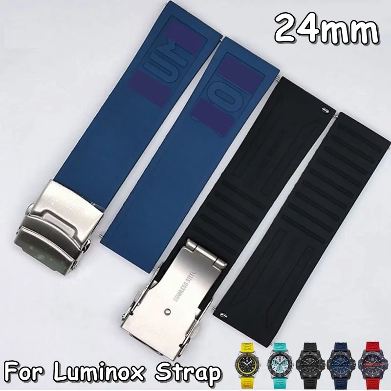 24mm Watch Strap for Luminox XS0321 0329 3251 3749 3749 Series Premium Silicone Watch Bracelet Folding Clasp Watchband with Logo
24mm Watch Strap for Luminox XS0321 0329 3251 3749 3749 Series Premium Silicone Watch Bracelet Folding Clasp Watchband with Logo