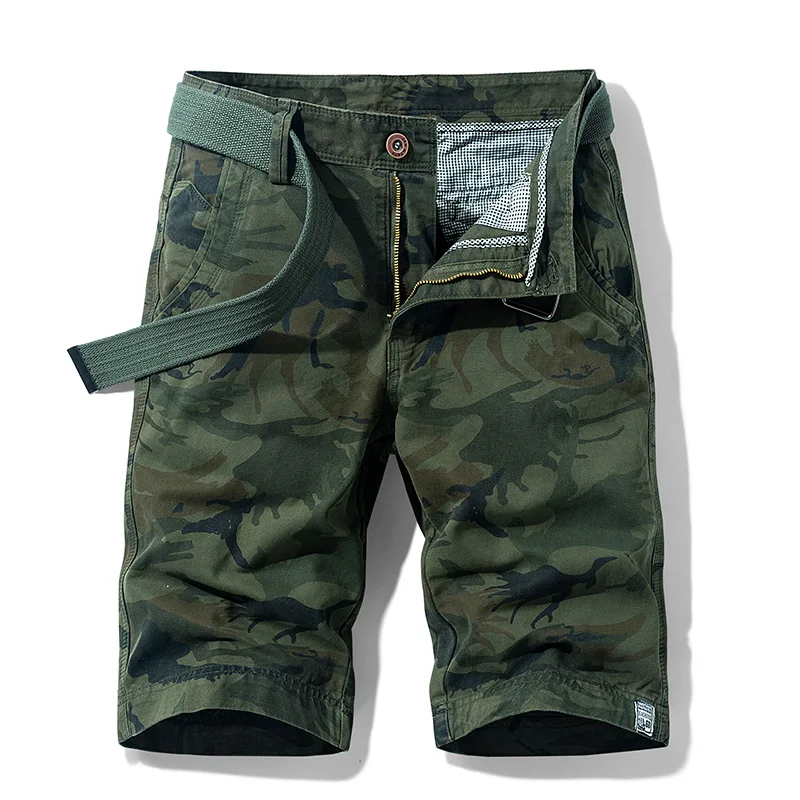 

Jungle Camouflage Workwear Shorts Men's Middle Pants Summer New Loose Straight Leisure Climbing Sports Shorts