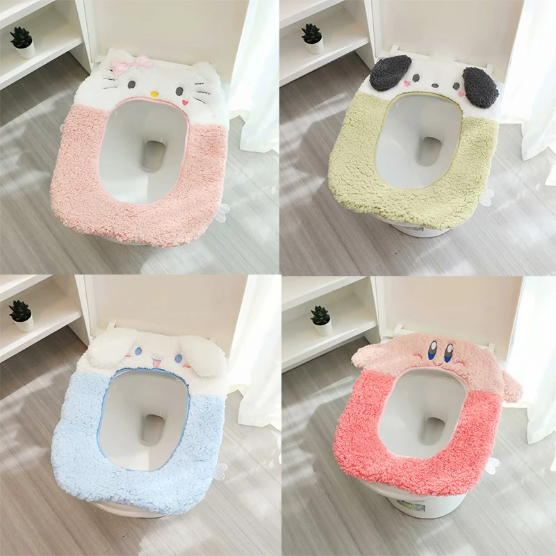 Kawaii Sanrio Hello Kitty Kuromi Cinnamoroll My Melody Pochacco Plush Toilet Seat Cover Mat Winter Warm Closestool Pad Cushion
Kawaii Sanrio Hello Kitty Kuromi Cinnamoroll My Melody Pochacco Plush Toilet Seat Cover Mat Winter Warm Closestool Pad Cushion