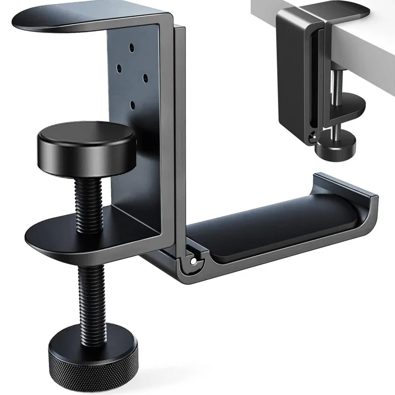 Foldable Headphone Hanger Desk Mount Headset Stand Universal Earphone Display Bracket Under Desk Hook Clip with Adjustable Clamp
Foldable Headphone Hanger Desk Mount Headset Stand Universal Earphone Display Bracket Under Desk Hook Clip with Adjustable Clamp