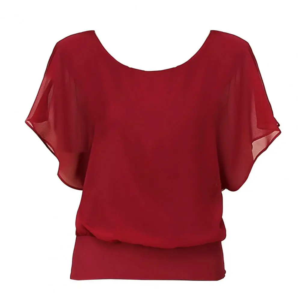 Women Blouses Elegant Chiffon Office Blouse Stylish Loose Fit Summer Top Women's Casual Pullover for Work or Everyday Wear Loose
Women Blouses Elegant Chiffon Office Blouse Stylish Loose Fit Summer Top Women's Casual Pullover for Work or Everyday Wear Loose