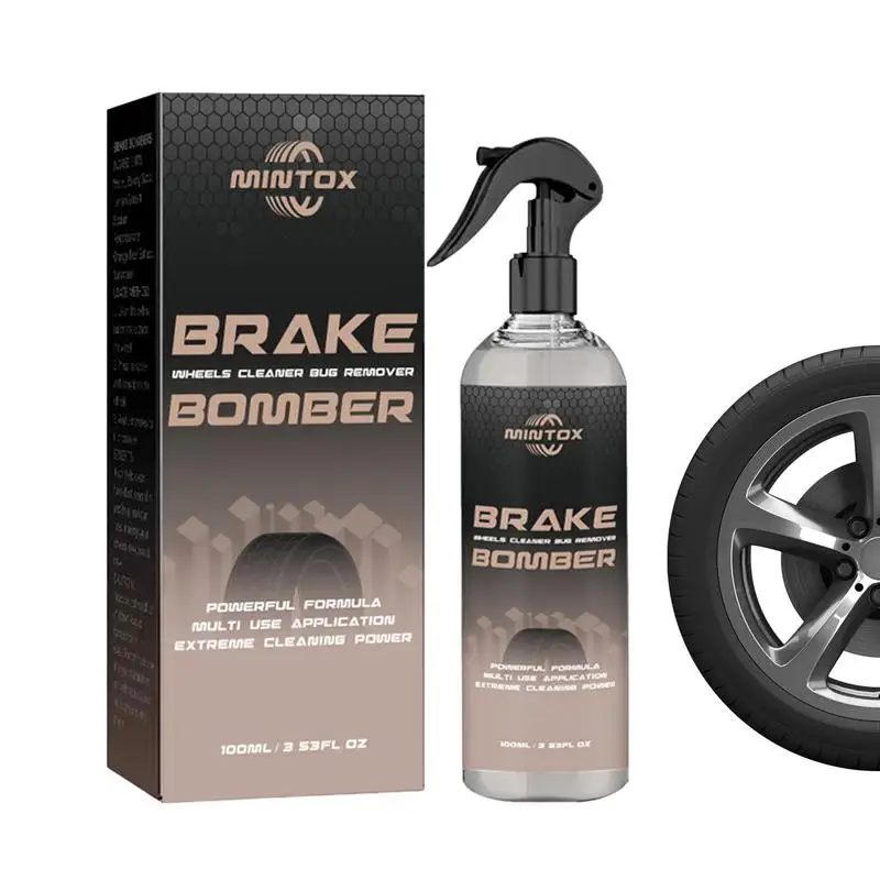 

Brake Cleaner Spray 100ml Powerful Car Wheel Cleaner With Sponge And Wipe Long Lasting Brake Clean Quick Brake Cleaner For Alloy