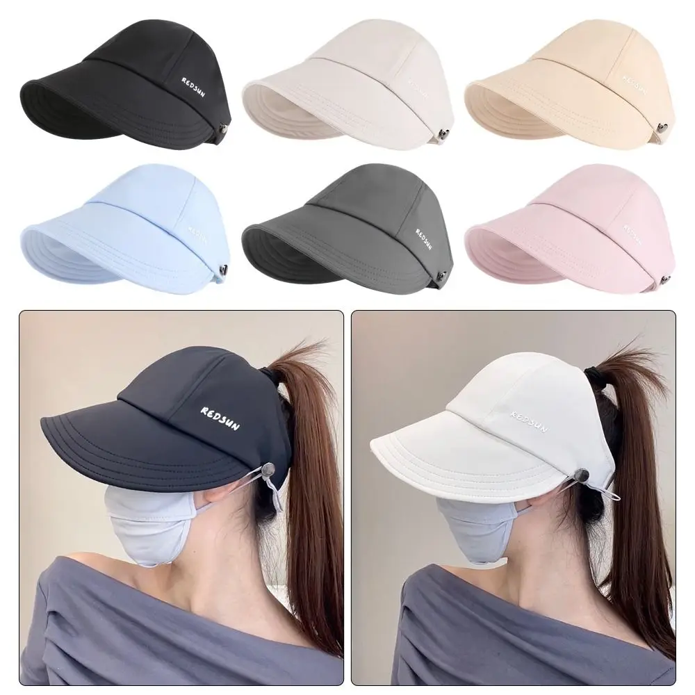Ice Silk Summer Hat Simple Sun Protection Tie Ponytail Duck Tongue Hat Empty Top Fisherman Hat Hanging Mask Outdoor Travel
Ice Silk Summer Hat Simple Sun Protection Tie Ponytail Duck Tongue Hat Empty Top Fisherman Hat Hanging Mask Outdoor Travel