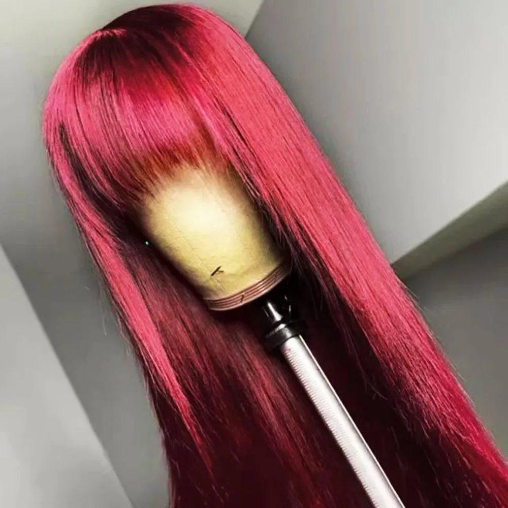 RONGDUOYI Burgundy Straight Synthetic Wig with Bangs Long Hair Silk Straight Wine Red Heat Resistant Fiber Cosplay Makeup Wigs
RONGDUOYI Burgundy Straight Synthetic Wig with Bangs Long Hair Silk Straight Wine Red Heat Resistant Fiber Cosplay Makeup Wigs
