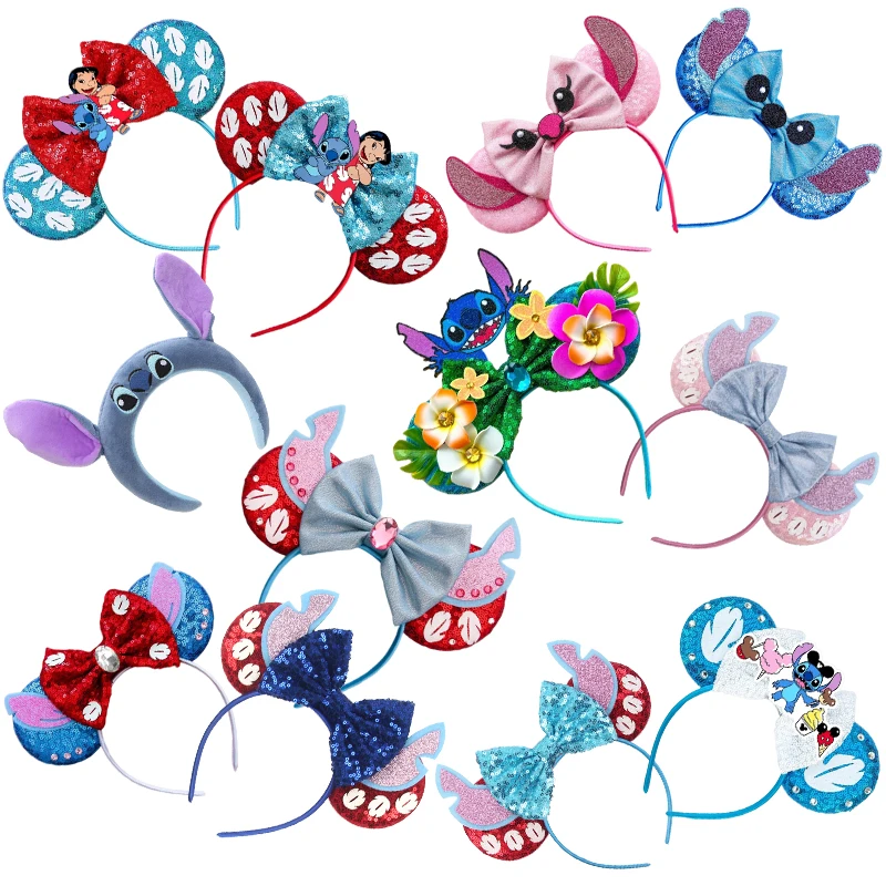 Disney Sequins Bow Ears Lilo & Stitch Headband Women Mickey Minnie Hairbands Girl Donald Daisy Hair Accessories Kids Kawaii Gift
Disney Sequins Bow Ears Lilo & Stitch Headband Women Mickey Minnie Hairbands Girl Donald Daisy Hair Accessories Kids Kawaii Gift