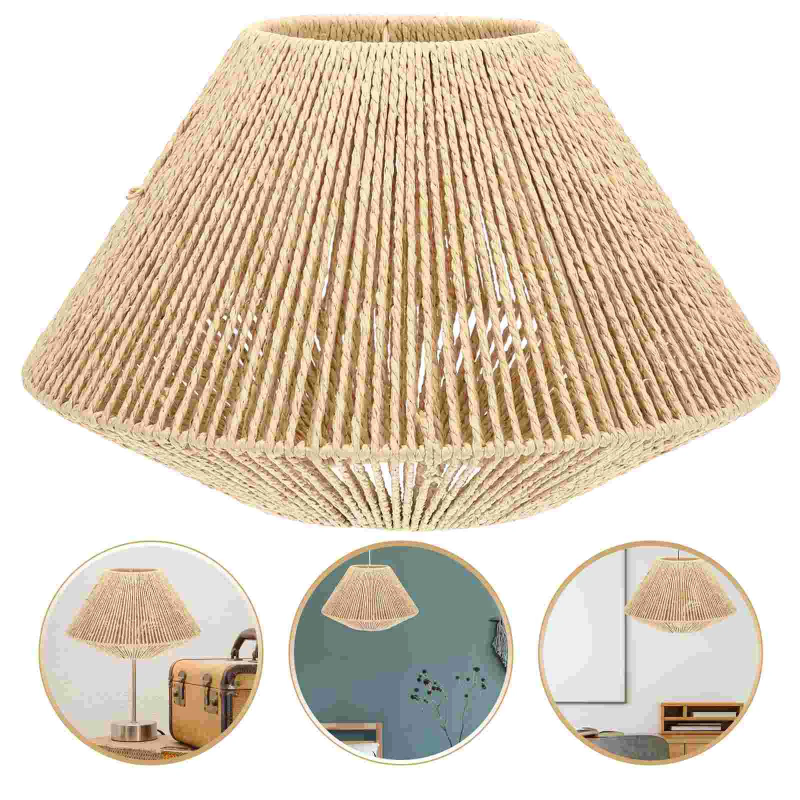 Woven Pendant Lampshade Rattan Weave Chandelier Lampcover Hanging Lamp Cover Ceiling Lamps Cover Living Room Bedroom Home
Woven Pendant Lampshade Rattan Weave Chandelier Lampcover Hanging Lamp Cover Ceiling Lamps Cover Living Room Bedroom Home