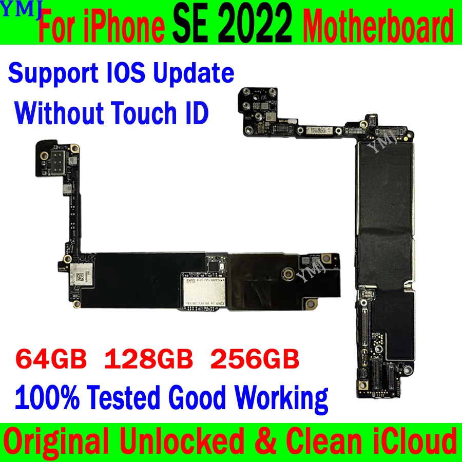 100% Tested Full Working For IPhone SE 2022 Motherboard Original Unlocked Mainboard Clean ICloud For IPhone SE 2022 Logic Board
100% Tested Full Working For IPhone SE 2022 Motherboard Original Unlocked Mainboard Clean ICloud For IPhone SE 2022 Logic Board
