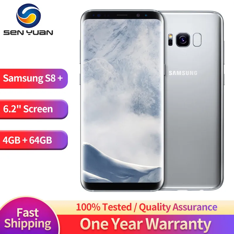 

Original Samsung Galaxy S8+ S8 Plus G955U G955F 4G Mobile Phone 6.2" 4GB RAM 64GB ROM CellPhone 12MP+8MP+2MP Android Smartphone