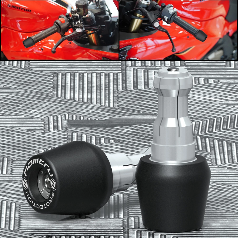 

Motorcycle Handlebars Grips Ends Plug Caps For Ducati Monster 695 696 795 797 2007-2021 Handle Bar Ends Protection Slider