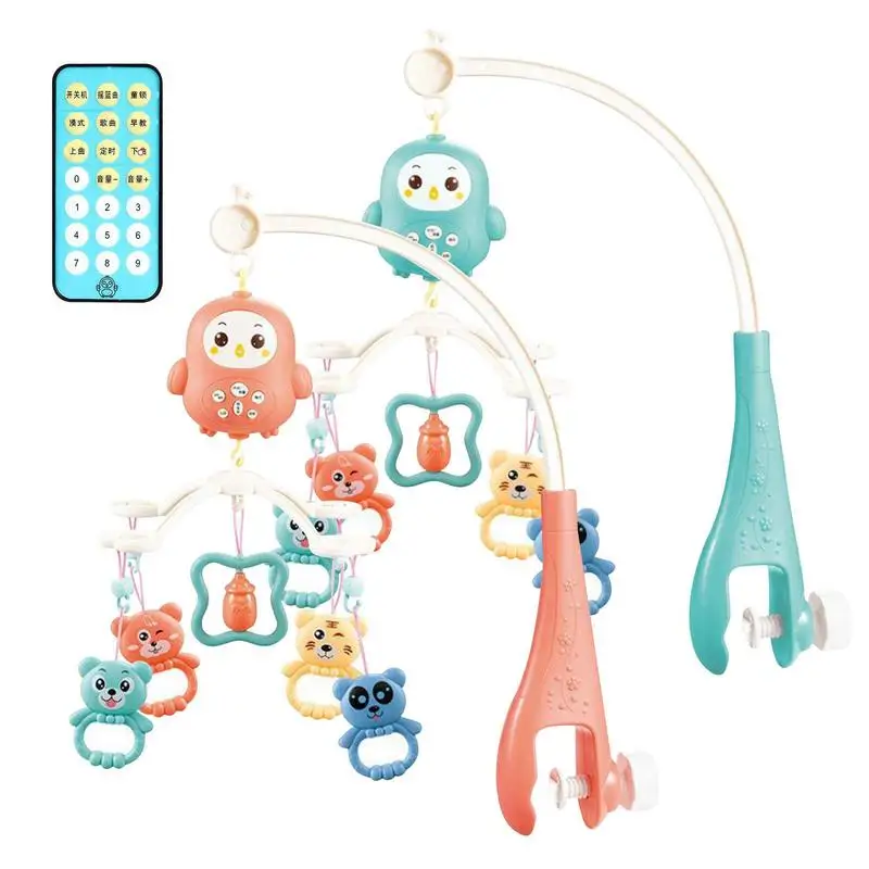 

Baby Crib Mobile Musical Toy For 0-12 Months Infant Rotating Bed Bell Music Box Pendants Educational Puzzle For Newborn Gifts