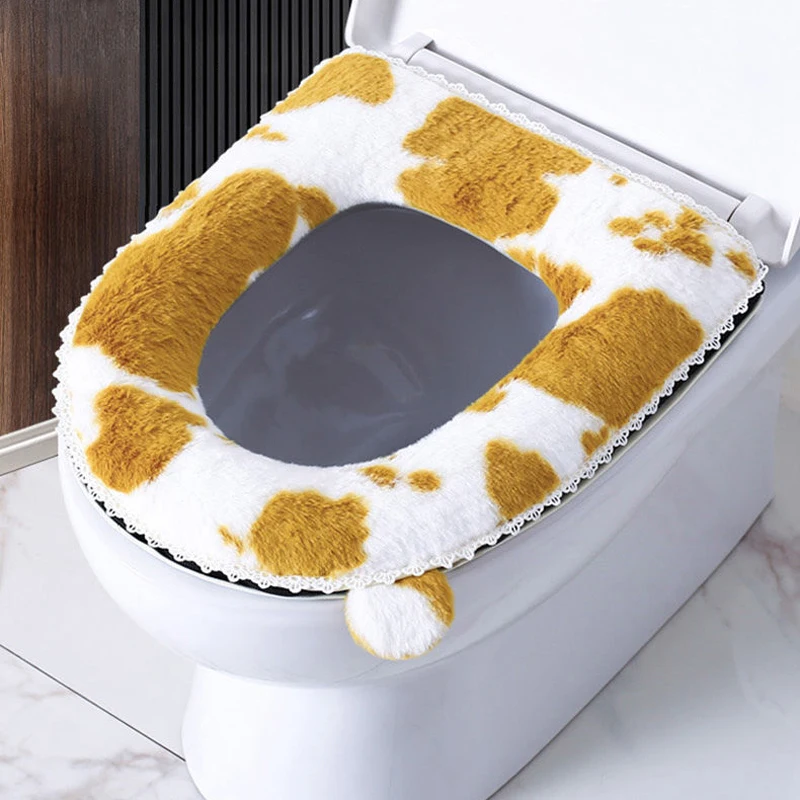 Korean Style Plush Toilet Seat Cushion Autumn Winter Thickened Warm Toilet Cushion Cover Zipper Type Toilet Cushion With Handles
Korean Style Plush Toilet Seat Cushion Autumn Winter Thickened Warm Toilet Cushion Cover Zipper Type Toilet Cushion With Handles