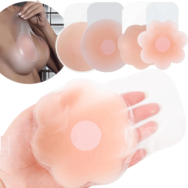 1pair Silicone Nipple Cover Lift Up Bra Sticker Adhesive Invisible Bra Breast Pasty Women Chest Paste Reusable Strapless Bra
1pair Silicone Nipple Cover Lift Up Bra Sticker Adhesive Invisible Bra Breast Pasty Women Chest Paste Reusable Strapless Bra