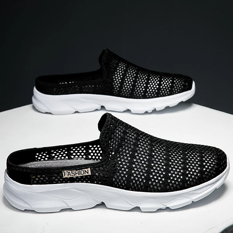 Summer Mens Casual Shoes Hollow Out Loafers Outdoor Mesh Flats Breathable Moccasins Comfy Sneakers Cool Muller Shoes Half Shoes
Summer Mens Casual Shoes Hollow Out Loafers Outdoor Mesh Flats Breathable Moccasins Comfy Sneakers Cool Muller Shoes Half Shoes