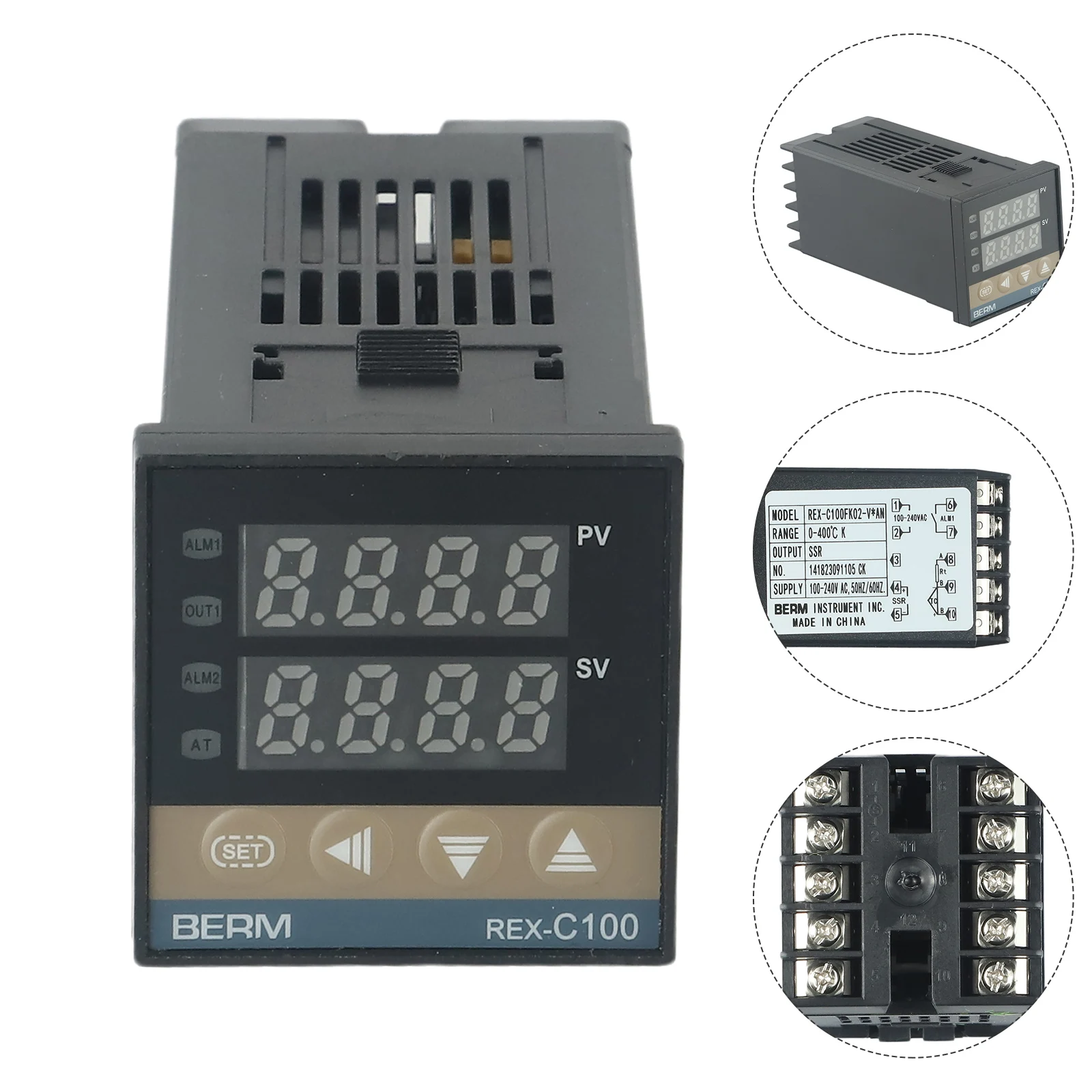 REX C100FK02 V AN Intelligent Digital Display Temperature Controller Universal Input Method High Control Accuracy
REX C100FK02 V AN Intelligent Digital Display Temperature Controller Universal Input Method High Control Accuracy