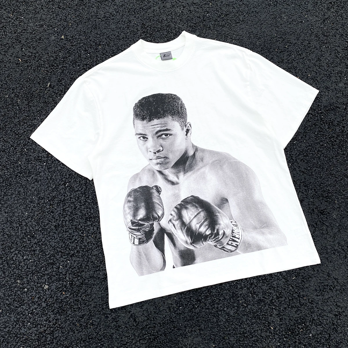 

Cooocoll Fashion The legendary Muhammad Ali Tee Tops Graffiti Casual Loose HipHop Streetwear Vintage T Shirt For Men