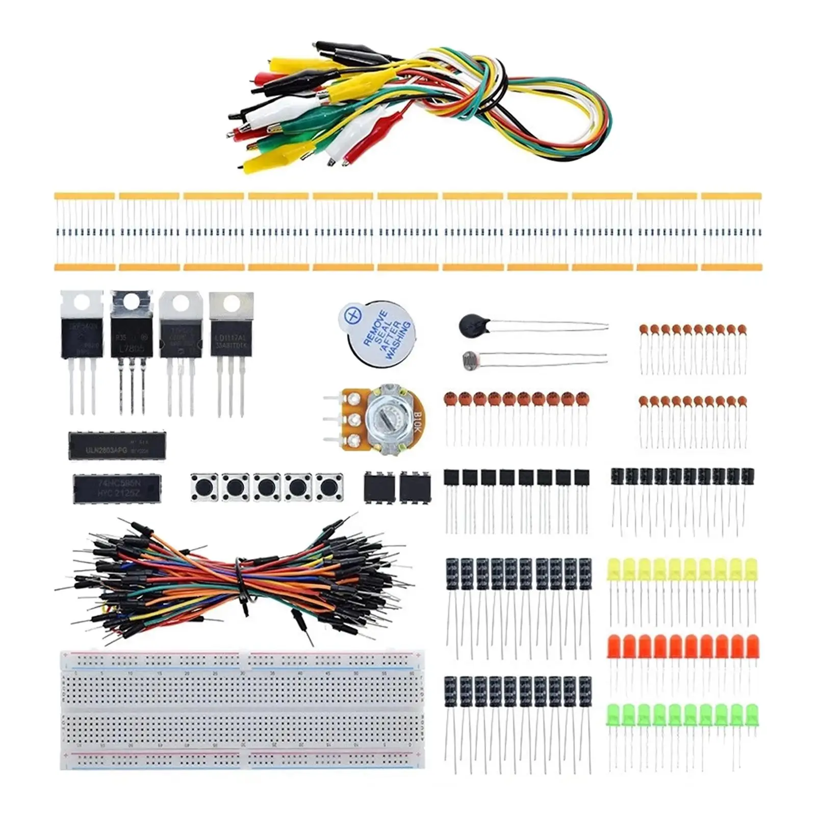 Crocodile Clip Suit Computer Components Professional Electronics Parts Beginner Electronic Components for Uno R3 Project Student
Crocodile Clip Suit Computer Components Professional Electronics Parts Beginner Electronic Components for Uno R3 Project Student