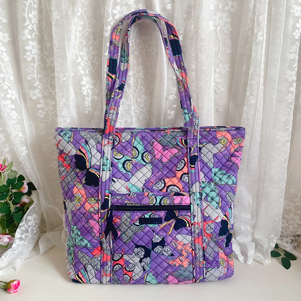 

VB New Color Butterfly Environmental Protection Printing Pure Cotton Shoulder Bag Women's Handbag