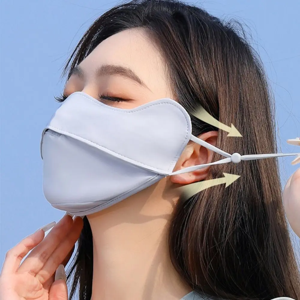 Sunscreen Face Scarf Ice Silk Mask Adjustable Solid Color Face Mask Face Gini Mask Summer Sunscreen Veil Face Cover Cycling
Sunscreen Face Scarf Ice Silk Mask Adjustable Solid Color Face Mask Face Gini Mask Summer Sunscreen Veil Face Cover Cycling
