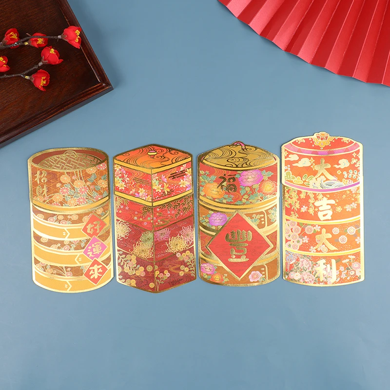 

Cute 3D Cute Red Packets Chinese New Year Good Luck Happiness Best Wish Red Packet Festive Red Envelopes