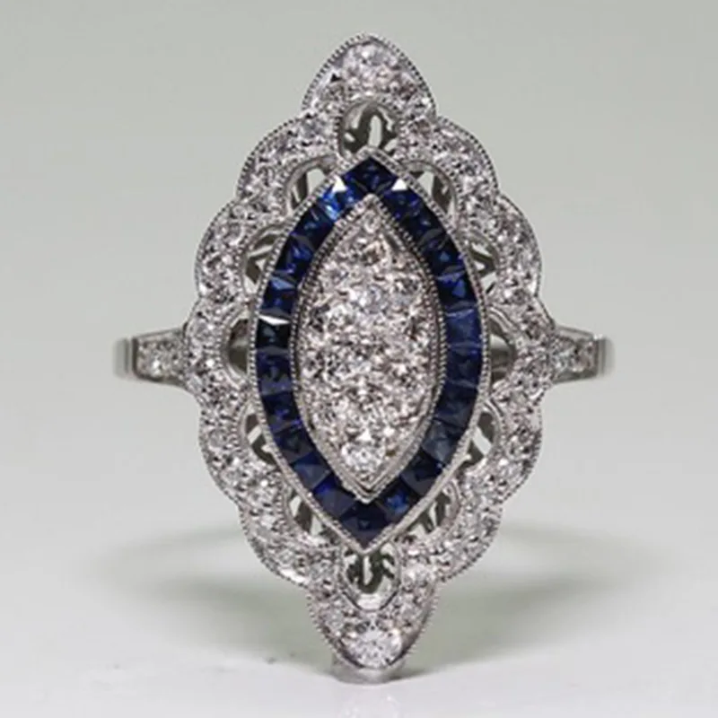 Milangirl Blue Rings for Women Wedding Engagement Ring Silver Color Rhinestone Zirconia Crystal Ring Bague Femme Luxury Jewelry
Milangirl Blue Rings for Women Wedding Engagement Ring Silver Color Rhinestone Zirconia Crystal Ring Bague Femme Luxury Jewelry