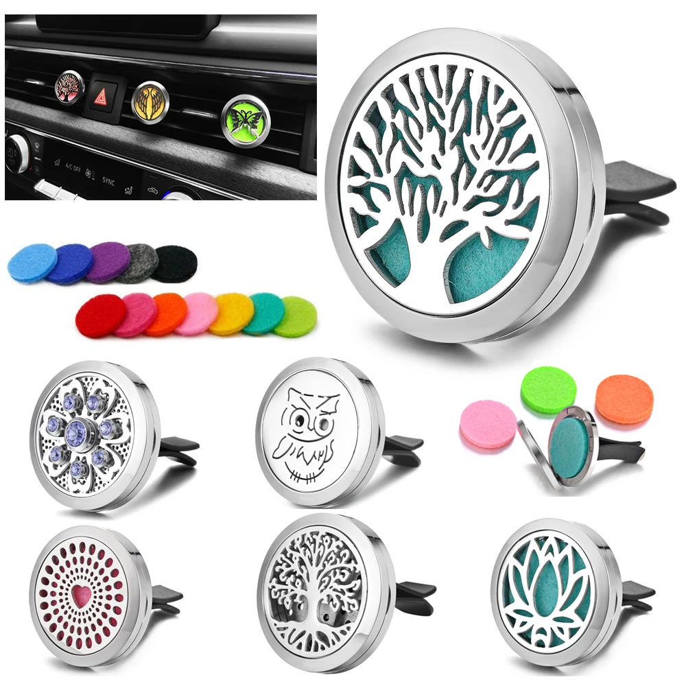 30mm Car Aromatherapy Locket Car Air Outlet Perfume Stainless Steel Magnetic Diffuser Clip Jewelry with 10pcs Refill Cotton Pad
30mm Car Aromatherapy Locket Car Air Outlet Perfume Stainless Steel Magnetic Diffuser Clip Jewelry with 10pcs Refill Cotton Pad