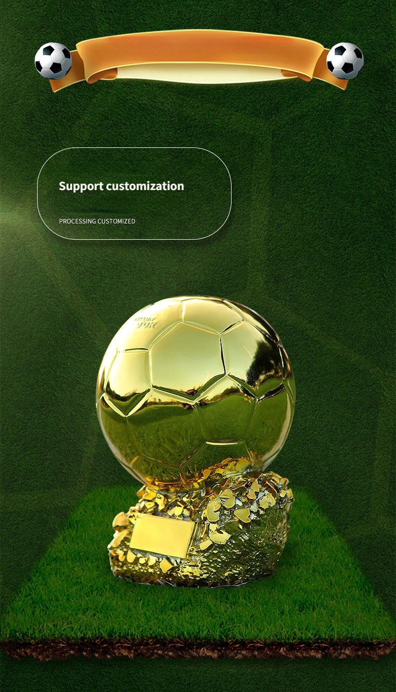 Europäischer Fußball Golden Ball Award Wettbewerb Ehre Belohnung sphärische Trophäe anpassbares Geschenk für Kinder Erwachsenen Wohnkultur Europäischer Fußball Golden Ball Award Wettbewerb Ehre Belohnung sphärische Trophäe anpassbares Geschenk für Kinder Erwachsenen Wohnkultur