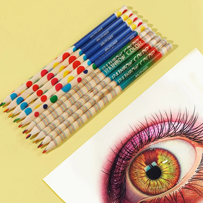 10Pcs/lot Rainbow Color Pencil DIY Cute Kawaii Wooden Colored Pencil Wood For Kid School Graffiti Drawing Painting
10Pcs/lot Rainbow Color Pencil DIY Cute Kawaii Wooden Colored Pencil Wood For Kid School Graffiti Drawing Painting