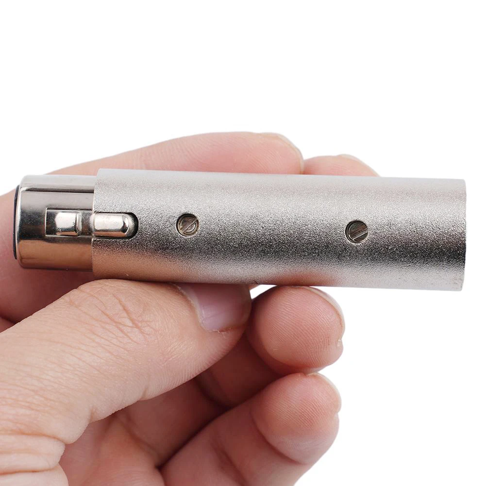 1pc 3 Pin XLR To 5 Pin DMX Metal Cased Converter 73mm Audio Lighting Adapter Or 5 To 3 Connector For Stage Theatre Signal Light
1pc 3 Pin XLR To 5 Pin DMX Metal Cased Converter 73mm Audio Lighting Adapter Or 5 To 3 Connector For Stage Theatre Signal Light