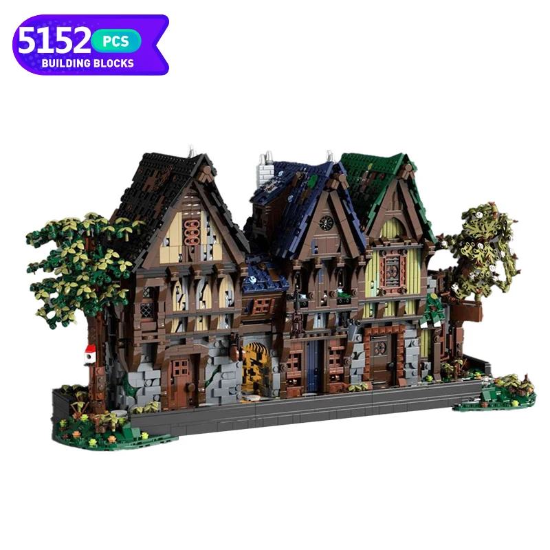Moc Medieval Retro Architecture Building Blocks Assemble Model MOC-117629 City House Street Scene Bricks Toys Children Gift
Moc Medieval Retro Architecture Building Blocks Assemble Model MOC-117629 City House Street Scene Bricks Toys Children Gift