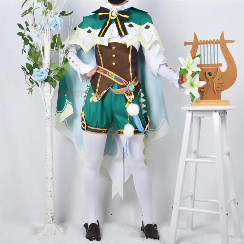 Genshin Impact Twenty Venti Cosplay Costumes Anime Halloween Costumes for Women Dress Wig Shoes Role Play Clothing
Genshin Impact Twenty Venti Cosplay Costumes Anime Halloween Costumes for Women Dress Wig Shoes Role Play Clothing