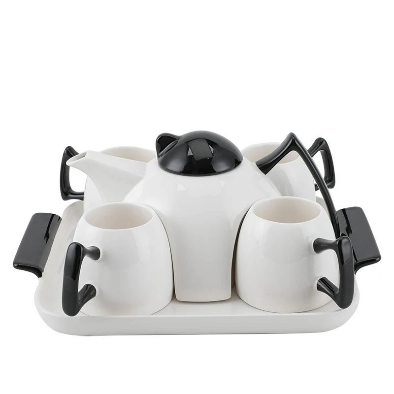 Tea Set Living Room and Tea Table Decoration Ceramic Creative Decorations Creative Gift Girlfriends' Gift Wedding Gift
Tea Set Living Room and Tea Table Decoration Ceramic Creative Decorations Creative Gift Girlfriends' Gift Wedding Gift