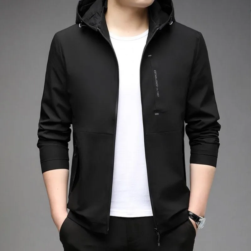 New Brand Casual Fashion Designer Autumn Hooded Coats And Jackets Men Solid Color Plain Windbreaker Mens Clothes
New Brand Casual Fashion Designer Autumn Hooded Coats And Jackets Men Solid Color Plain Windbreaker Mens Clothes