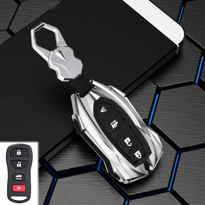 Zinc Alloy Car Key Cover For Nissan 350Z Maxima Sentra Armada Titan Kicks Murano Smart Remote Control Protect Case Keychain
Zinc Alloy Car Key Cover For Nissan 350Z Maxima Sentra Armada Titan Kicks Murano Smart Remote Control Protect Case Keychain