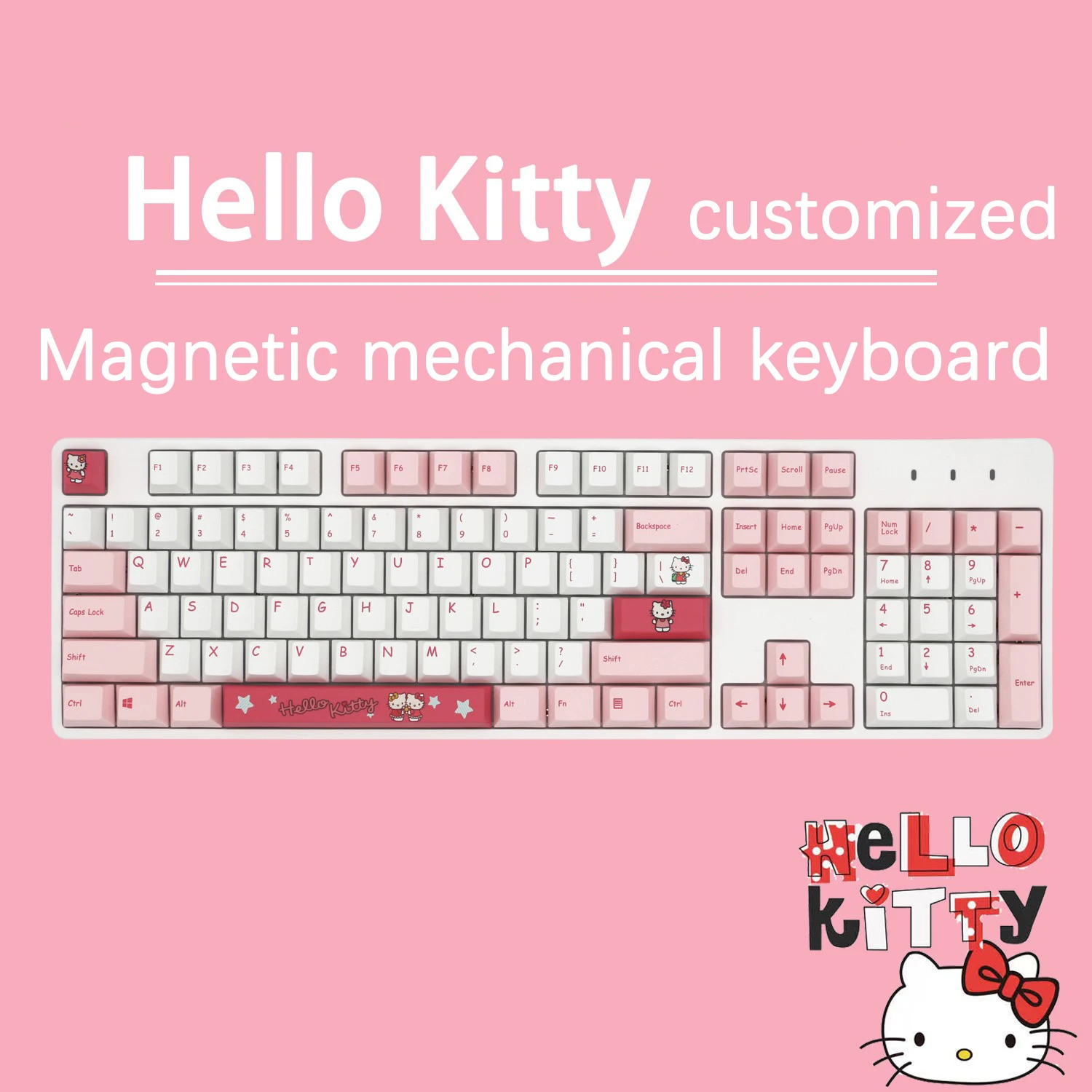 87/104 индивидуальная механическая клавиатура Kawaii Sanrio, Hello Kitty, клавиатура аниме, милая Diy Подарочная девушка, игровой компьютер для ПК, геймера
87/104 индивидуальная механическая клавиатура Kawaii Sanrio, Hello Kitty, клавиатура аниме, милая Diy Подарочная девушка, игровой компьютер для ПК, геймера