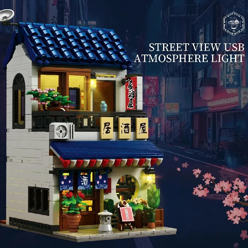 1130PCS Street View Izakaya Shop House Buildings Sets, City Apartment Store Architecture Modular Buildings Blocks Model Kit Gift 1130PCS Street View Izakaya Shop House Buildings Sets, City Apartment Store Architecture Modular Buildings Blocks Model Kit Gift