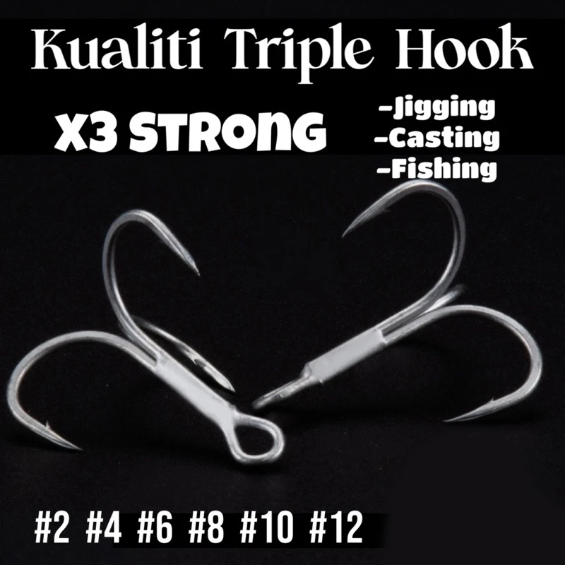 

Treble Fishing Hooks 10pcs Treble Hooks With Feather Tackle Fishing Hook Stronger Carbon Steel Barbed Fishhooks Pesca Accessary