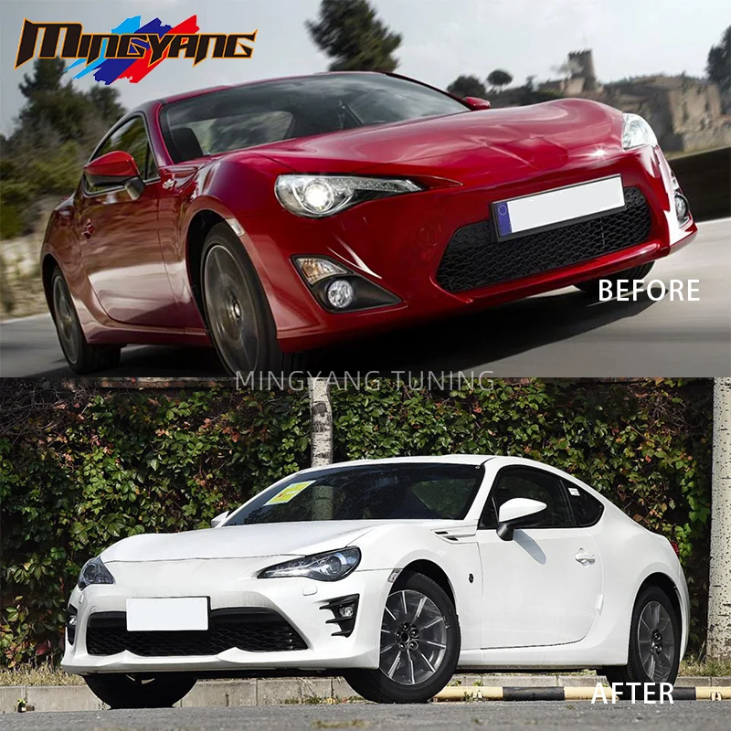 Pp Plastic Front And Rear Bumper 2013-2016 Upgrade To 2017-2019 Bodykit For Toyota GT86 BRZ Old To New Body Kit Pp Plastic Front And Rear Bumper 2013-2016 Upgrade To 2017-2019 Bodykit For Toyota GT86 BRZ Old To New Body Kit