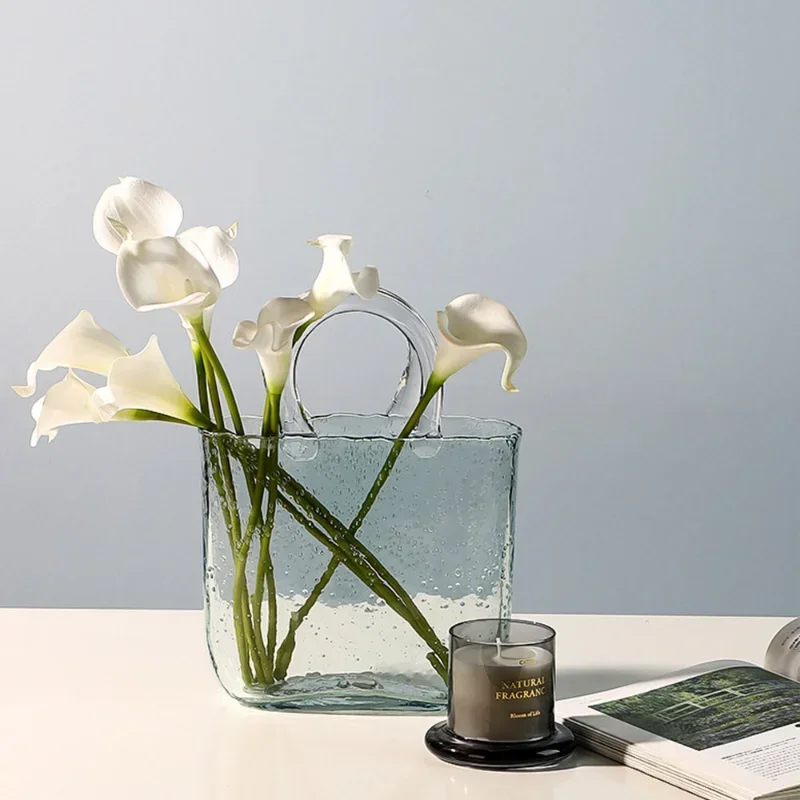 Creative Transparent Glass Vase Fish Tankdecorative Bubble Flower Handbag Glass Jar Home Table Center Piece Flower Arrangement
Creative Transparent Glass Vase Fish Tankdecorative Bubble Flower Handbag Glass Jar Home Table Center Piece Flower Arrangement
