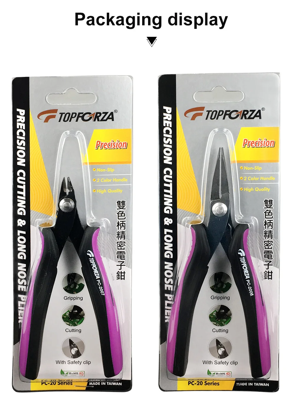 Generic Side Cutter Diagonal Cutting Long Nose Pliers Set Nose Snip Jewelry Plier DIY Nippers