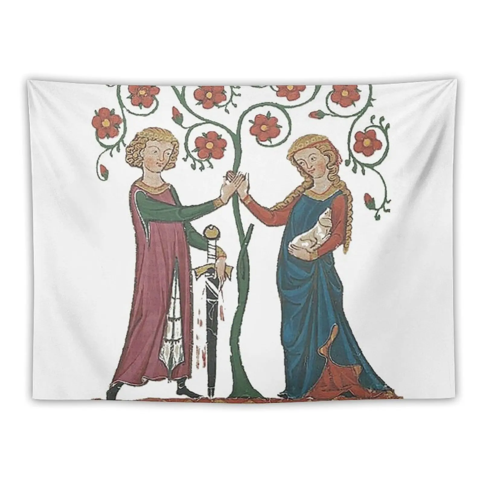 Medieval Couple, German circa 1250 Tapestry Room Decoration Accessories Bedroom Decor Carpet On The Wall Tapestry
Medieval Couple, German circa 1250 Tapestry Room Decoration Accessories Bedroom Decor Carpet On The Wall Tapestry