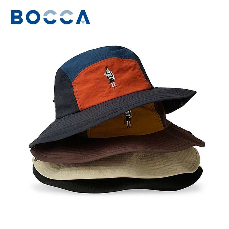 

Bocca Quick-drying Bucket Hat Japanese Panama Fisherman Hats For Men Women Summer Outdoor Sun Hanging Vacation Visor Basin Cap