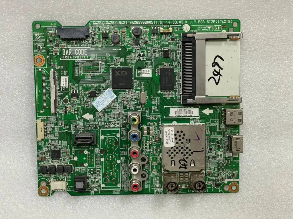 Бесплатная доставка Материнская плата 42LB5670-CR EAX65388005 (1,0) экран LC420DUE
Бесплатная доставка Материнская плата 42LB5670-CR EAX65388005 (1,0) экран LC420DUE