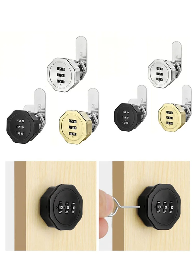 Drawer Combination Lock Cabinet Password Lock Mailbox Password Lock Combination Lock Anti Rust Corrosion Resist For 1-20mm Plate
Drawer Combination Lock Cabinet Password Lock Mailbox Password Lock Combination Lock Anti Rust Corrosion Resist For 1-20mm Plate