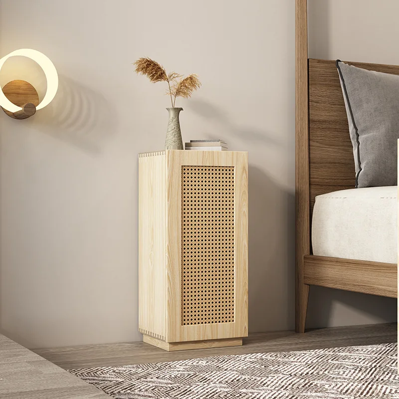 Modern Minimalist Nightstands Solid Wood Bedroom Rattan Creative Storage Cabinet Home Furniture Designer Retro Bedside Table
Modern Minimalist Nightstands Solid Wood Bedroom Rattan Creative Storage Cabinet Home Furniture Designer Retro Bedside Table