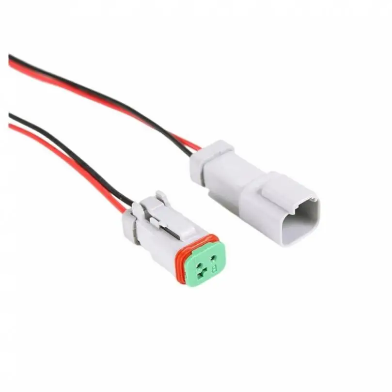 2 Pin DT Series Male to Female Wire Harness Waterproof Connector DT06-2S-E005 DT04-2P-E005
2 Pin DT Series Male to Female Wire Harness Waterproof Connector DT06-2S-E005 DT04-2P-E005